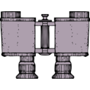 download Binoculars Top View clipart image with 180 hue color