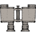 download Binoculars Top View clipart image with 270 hue color