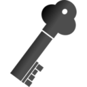 download Key clipart image with 45 hue color