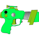 download Ray Gun clipart image with 90 hue color