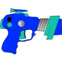 download Ray Gun clipart image with 180 hue color