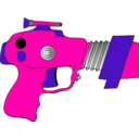 download Ray Gun clipart image with 270 hue color