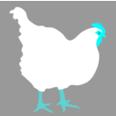 download Hen By Rones clipart image with 180 hue color