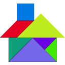 download Tangram clipart image with 45 hue color