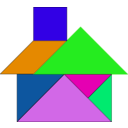 download Tangram clipart image with 90 hue color