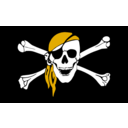 download Drapeau Pirate clipart image with 45 hue color
