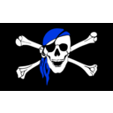 download Drapeau Pirate clipart image with 225 hue color