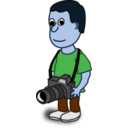 download Comic Characters Camera clipart image with 180 hue color