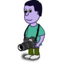 download Comic Characters Camera clipart image with 225 hue color