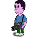 download Comic Characters Camera clipart image with 270 hue color
