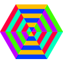 download Hexgon Triangle Stripes clipart image with 45 hue color