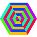 download Hexgon Triangle Stripes clipart image with 225 hue color