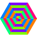 download Hexgon Triangle Stripes clipart image with 270 hue color