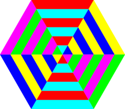 Hexgon Triangle Stripes