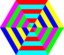 Hexgon Triangle Stripes