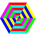 Hexgon Triangle Stripes