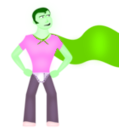 download Super Dude clipart image with 90 hue color