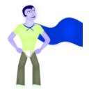 download Super Dude clipart image with 225 hue color