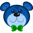 download Teddy Bear clipart image with 180 hue color