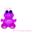 download Frog Froggo clipart image with 180 hue color