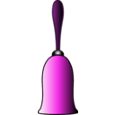 download Simple Bell clipart image with 270 hue color