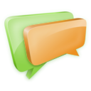 download Chat clipart image with 270 hue color