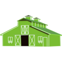 download Red Barn clipart image with 90 hue color