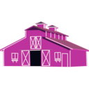 download Red Barn clipart image with 315 hue color