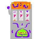 download Slot Machine clipart image with 270 hue color