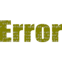 download Error Heading clipart image with 180 hue color