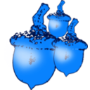 download Nuts clipart image with 180 hue color