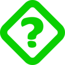 download Simple Question Sign clipart image with 90 hue color