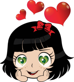 Love Girl Manga Smiley Emoticon