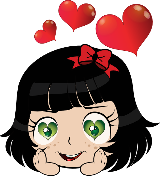 Love Girl Manga Smiley Emoticon