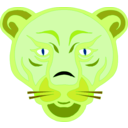 download Lion Face clipart image with 45 hue color