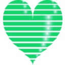 download Red Heart clipart image with 180 hue color