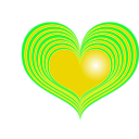 download Red Heart clipart image with 90 hue color