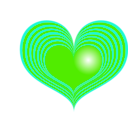 download Red Heart clipart image with 135 hue color