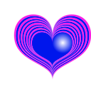 download Red Heart clipart image with 270 hue color