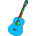 download Guitarra Colombia clipart image with 135 hue color