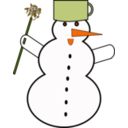download Snowman1 clipart image with 45 hue color