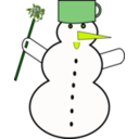 download Snowman1 clipart image with 90 hue color