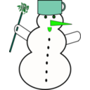 download Snowman1 clipart image with 135 hue color