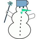 download Snowman1 clipart image with 180 hue color