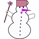download Snowman1 clipart image with 315 hue color
