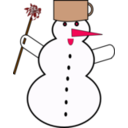 download Snowman1 clipart image with 0 hue color