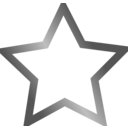 download Outlined Star Icon clipart image with 45 hue color