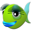 download Bluefish clipart image with 225 hue color