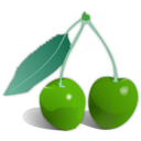 download Cherries clipart image with 90 hue color