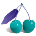 download Cherries clipart image with 180 hue color